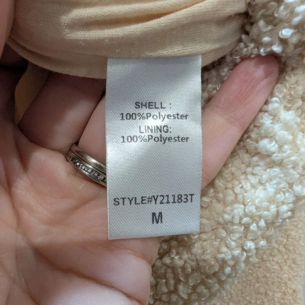 Tuckernuck Rollins Funnel Neck Sherpa Teddy Sweatshirt Size M - Picture 6 of 8